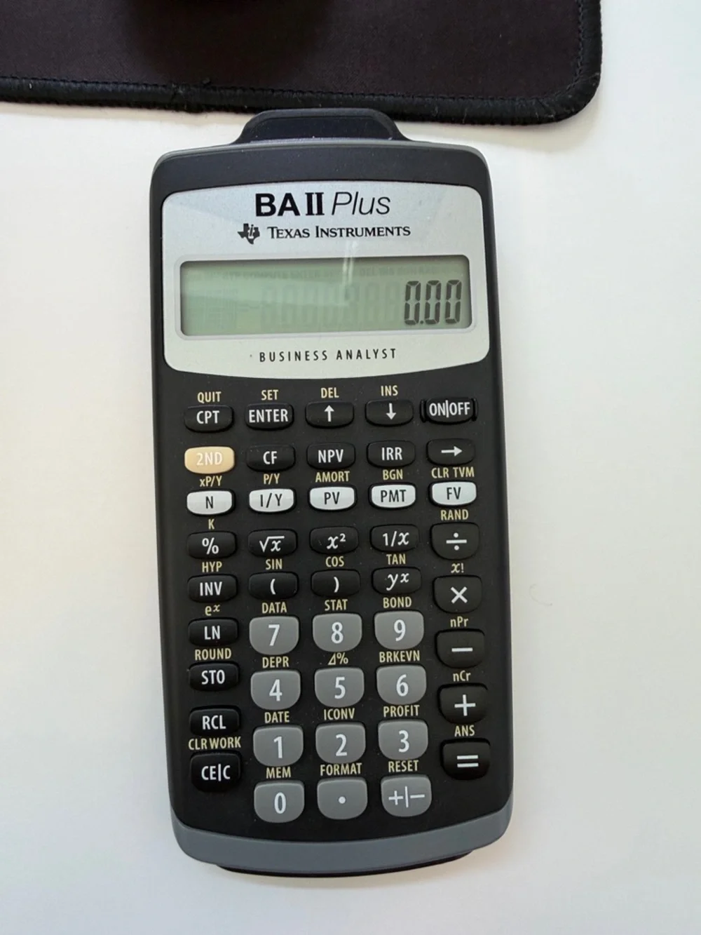 Texas Instruments BA II Plus Black and Gray Financial Calculator - Picture 1 of 2